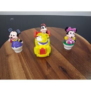 Disney Arco Mickey Mouse ,minnie,Goofy Figures vintage lot little people